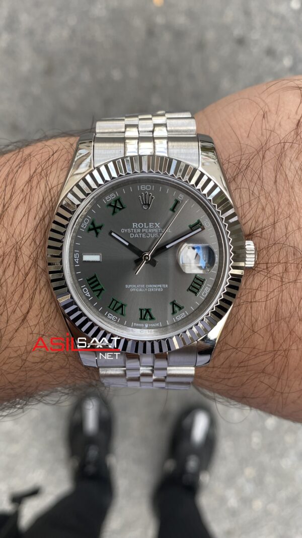 Rolex Datejust Wimbledon 126334 Jubilee Silver