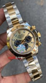 Rolex Daytona Cosmograph 40 mm 116503 Silver Gold Replika Saat ROLDA016
