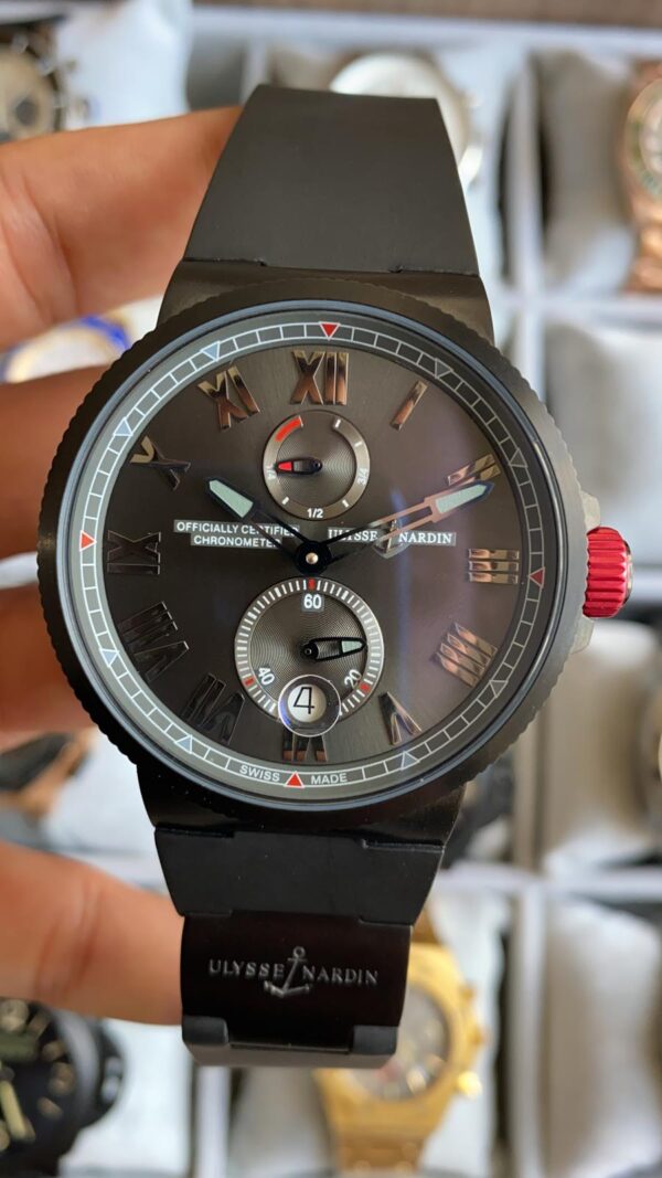Ulysse Nardin Marine Chronometer Officially Certified 1183 122LE PVD Black Siyah