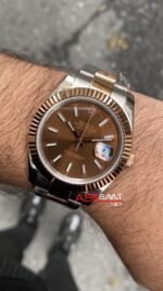 Rolex Datejust Chocolate 126333 Oyster Rose Gold
