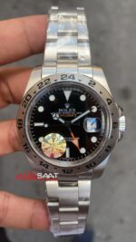 Rolex Explorer II Siyah Kadran 42 mm 226570 Silver Replika Saat ROLXP001