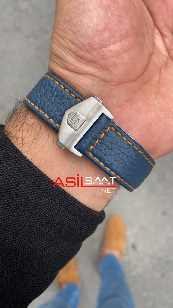 Tag Heuer Monaco Gulf Silver Blue Replika Saat TAGMO007