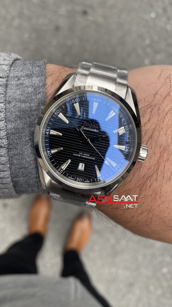 Omega Aqua Terra Seamaster 41 mm Siyah Replika Saat