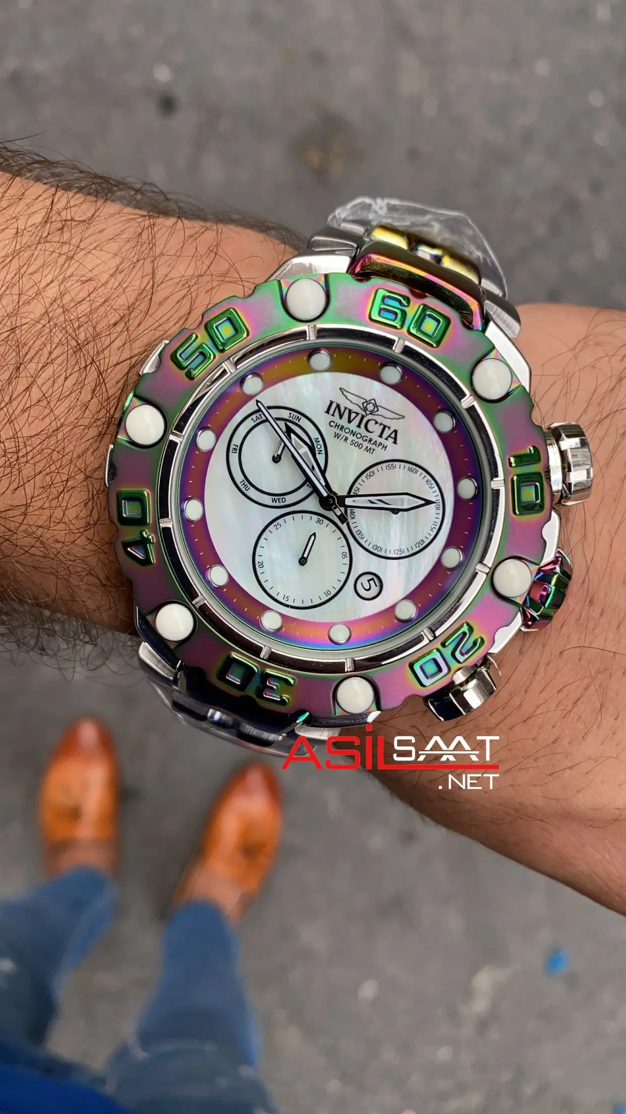 Invicta Excursion Rainbow Kadran Beyaz 52 mm 25720 Repika Saat IEX002