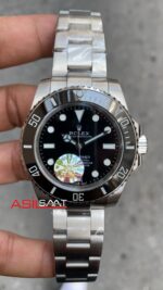 Rolex Submariner No Date 41 mm 124060 Silver Replika Saat ROLS002