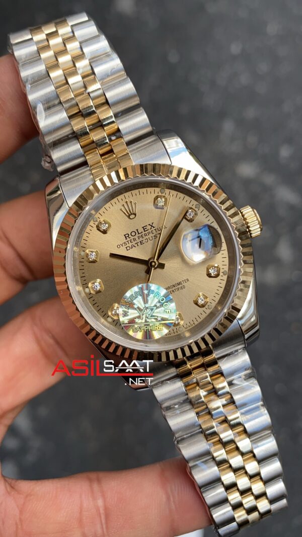 Rolex Datejust Champange Diamond 36 mm Bayan Saati 116223 Two Tone Ladies RBA070