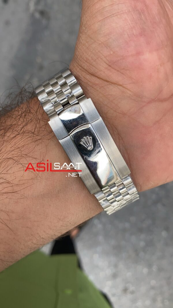 Rolex Datejust Jubilee Beyaz Kadran 41 mm 126334 White Silver Replika Saat ROLDJ003