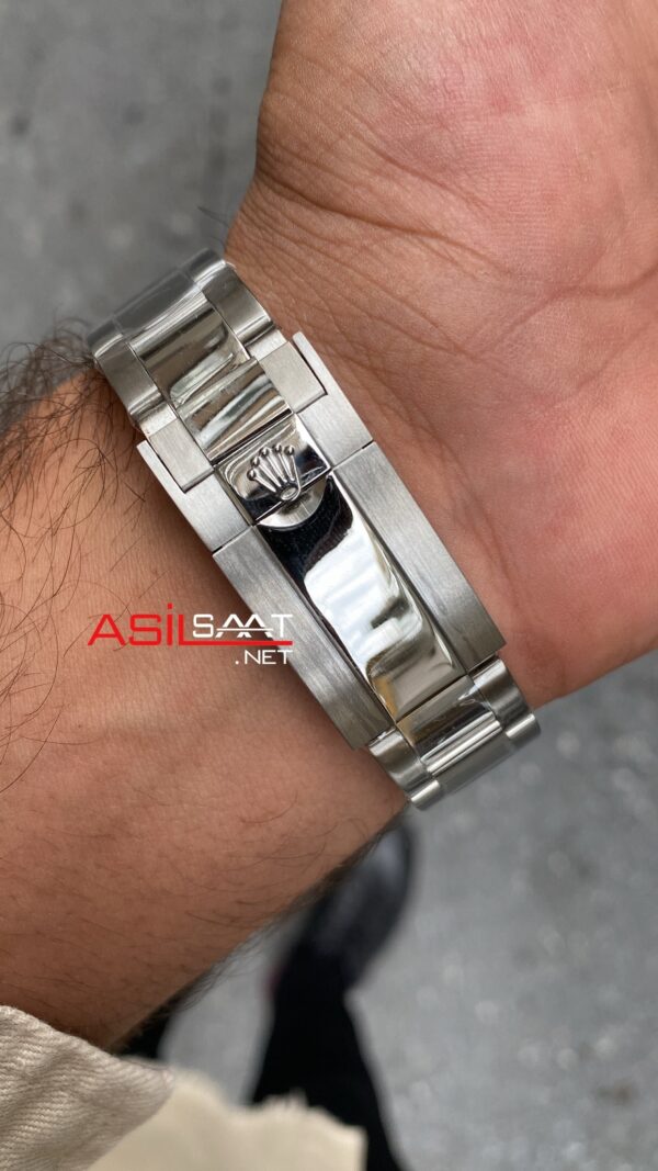 Rolex Gmt Master II 40 mm Batman 126710BLNR Silver Replika Saat ROLG008