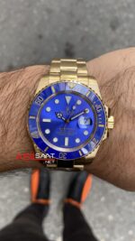Rolex Submariner Date Mavi Kadran 126618LB Blue Dial Gold Oyster 41 mm Replika Saat