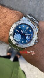 Rolex Yacht Master Mavi Kadran 40 mm 126662 Blue Silver Replika Saat ROLYAC002
