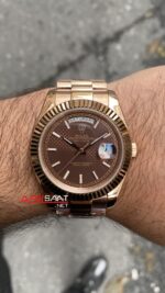 Rolex Day Date Chocolate 228235 President Rose