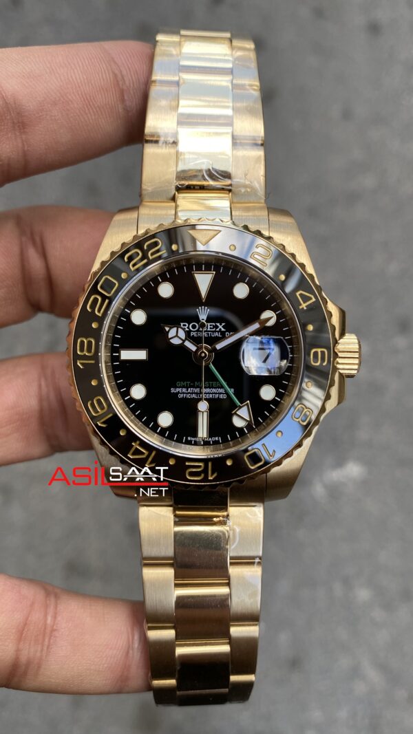 Rolex Gmt Master II Gold 116718LN Replika Saat