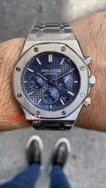 Audemars Piguet Royal Oak Chronograph 26240ST Mavi 41 mm Replika Saat