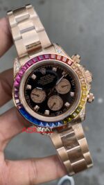 Rolex Daytona Rainbow 40 mm 116595RBOW Rose Gold Replika Saat ROLDA042