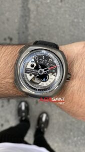 SevenFriday V Series 44 mm SF-V3/01 Black Replika Saat SFV001