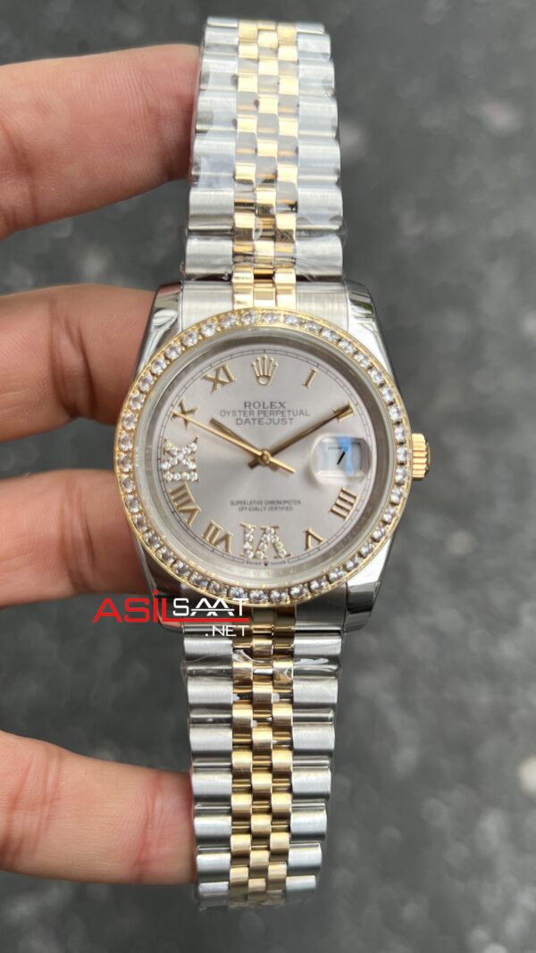 Rolex Datejust 116231 Jubilee Sundust Kadın Saati 36 mm Silver Gold
