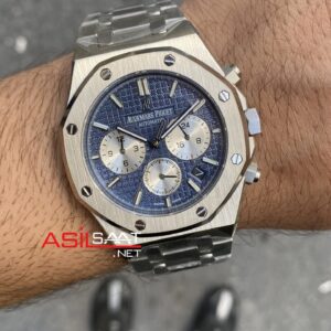 Audemars Piguet Royal Oak Chronograph 26331ST Mavi Replika Saat