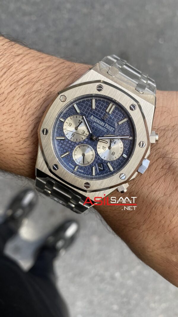 Audemars Piguet Royal Oak Chronograph 26331ST Mavi Replika Saat