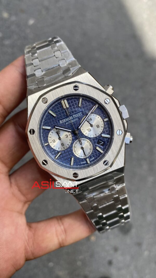 Audemars Piguet Royal Oak Chronograph 26331ST Mavi Replika Saat