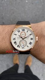 Ulysse Nardin Le Locle Suisse Maxi Marine Chronometer 44 mm Beyaz Kadran Replika Saat