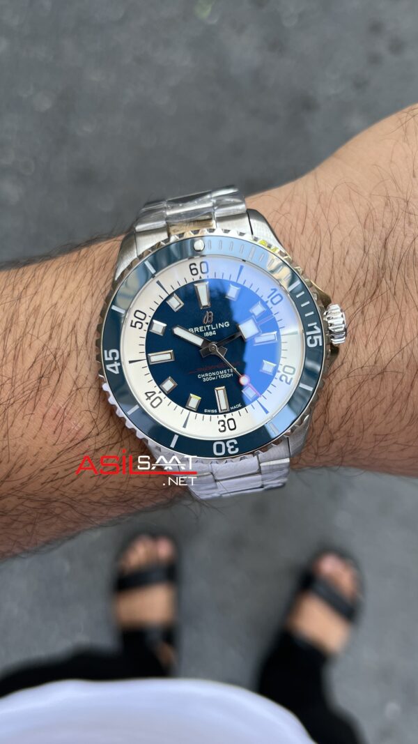 Breitling Superocean Mavi Replika Saat