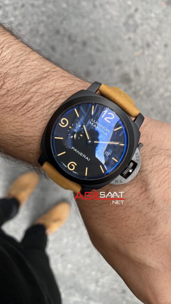 Panerai Luminor Marina PVD Siyah Kahverengi 46 mm Replika Saat